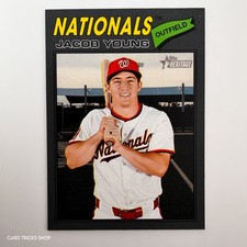 2026 Topps Heritage Jacob Young #279 Dark Gray Bordered