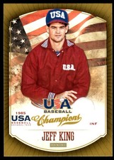Jeff King 2013 Panini USA Baseball Champions #8 MLB READ FREE SHIP AutographDen