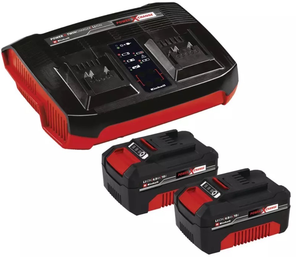 Kit Batteria e Caricabatteria PXC Starter Kit 2x 4,0Ah & Twincharger Kit 1 EINHE