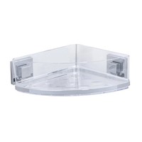 Wenko Vacuum-Loc Eckablage Quadro Edelstahl Rostfrei Badregal Ohne Bohren
