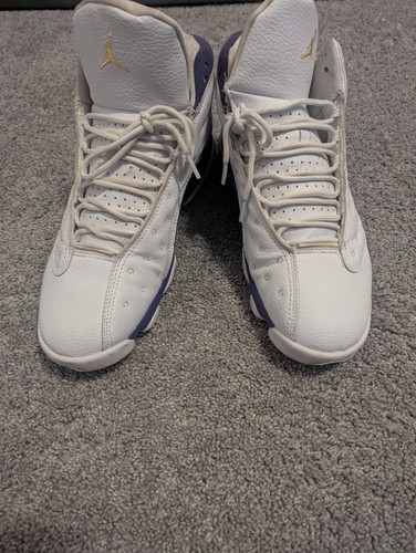Nike Air Jordan 13 Lakers 414571-105 OG XIII Court Purple Retro Mens 13 - Picture 3 of 8