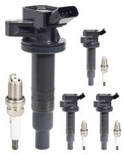 Ignition Coil Pack UF247 and Iridium Spark Plug 4503 Fit for Toyota Celica Co...