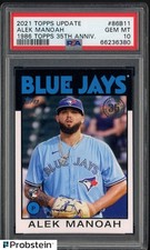 #1 2021 Topps Update 1986 Topps 35th Anniversary Alek Manoah RC Rookie PSA 10