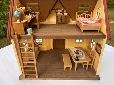 Sylvanian Families Original Epoch Japan Haus Cozy Cottage Rotes Dach mit Möbeln