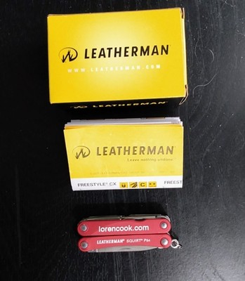Leatherman Squirt PS4 Multi-Tool   Red   Discontinued Model Vintage Made in USA