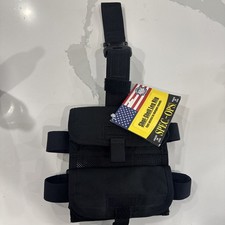 Spec-Ops Táctico Negro Pierna Caída Escopeta Shell Pierna Plataforma SWAT Policía