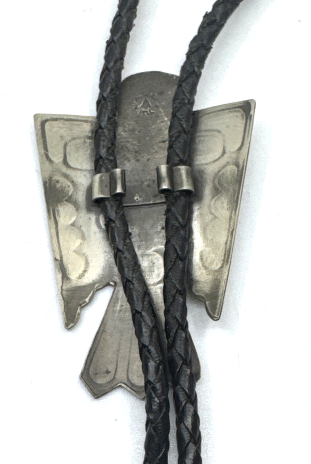 Solid Nickel Silver Thunderbird Bolo Tie Southwes… - image 7