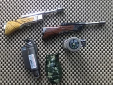 5 VINTAGE Novelty Butane Lighters-Working NICE Condition-UPC’s Early 2000’s-