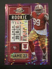 Javon Kinlaw 2020 Contenders Optic Purple Pulsar Prizm Rookie Ticket /21 RC #99