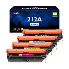 212A Toner Cartridges 4 Pack Replacement for HP 212A W2120A W2121A W2122A W21...