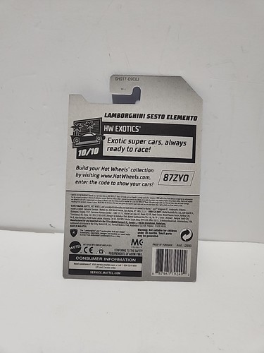 Hot Wheels Super Treasure Hunt Lamborghini Sesto Elemento HW Exotics 10/10 - Imagen 3 de 13