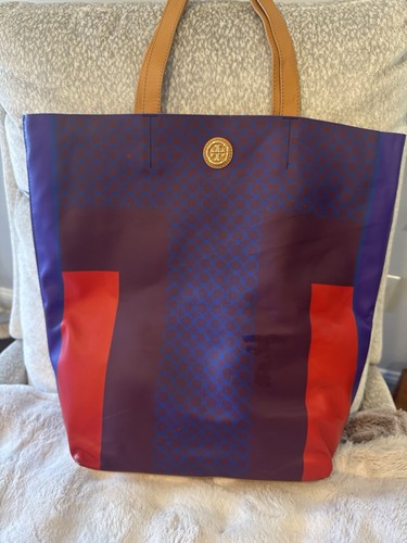 Tory Burch Beautiful  Amalie Fun Tote Beach Bag New  Some Imperfections