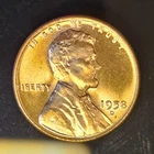 1958 D Lincoln Wheat One Cent 1c Coin Red BU #AB218