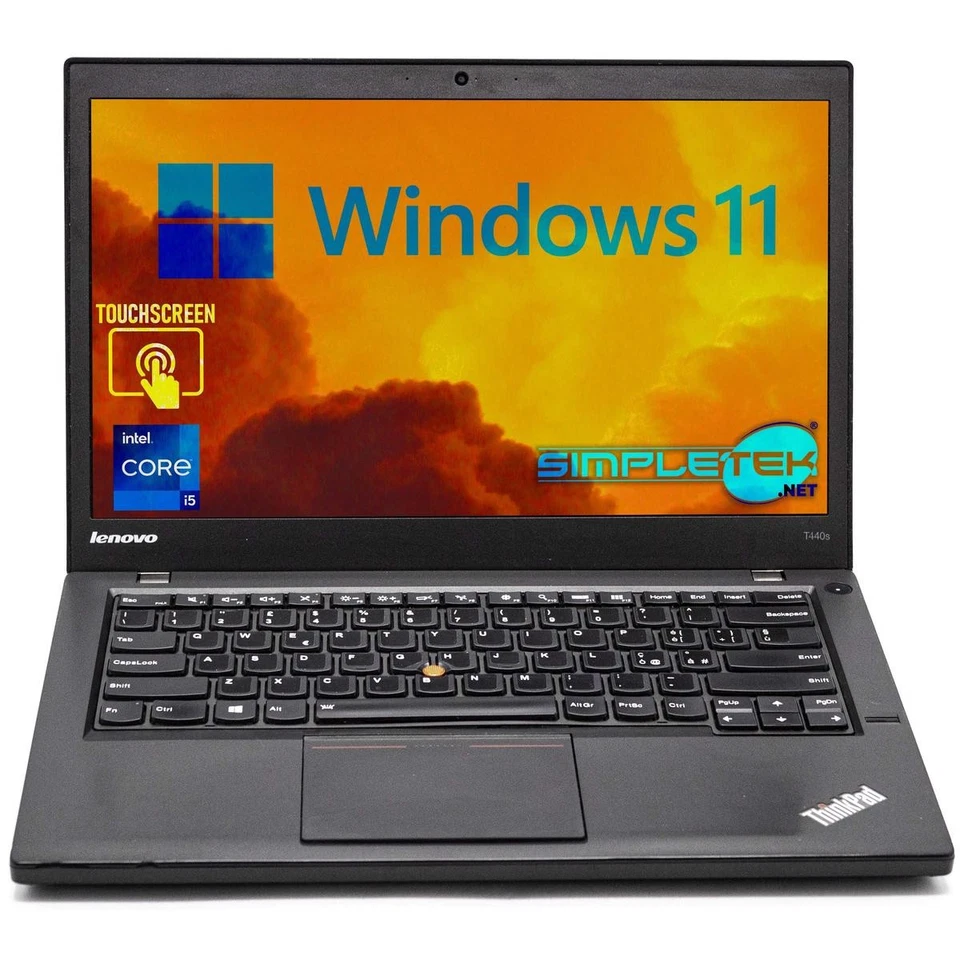 LENOVO ULTRABOOK T440S i5 4300U WINDOWS 11 PRO 12GB 480GB PC PORTATILE NOTEBOOK - Immagine 2 di 4