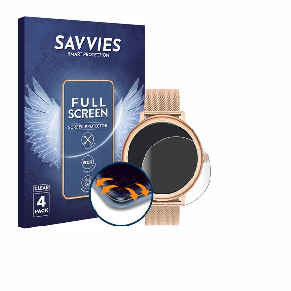 "4X Full-Screen Schutz Folie FüR Ruxingx AK98 1.19\" 3D Curved Edge Display"-image