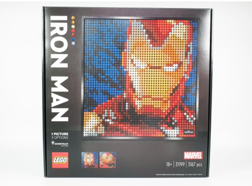 Lego 31199 marvel studios iron man new sealed retired art portrait set