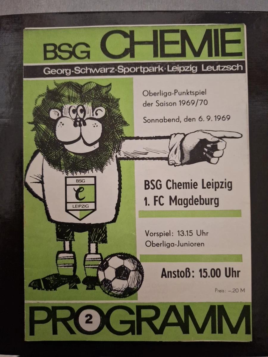 ORIG. PROGRAMM 1.FC Magdeburg Stahl Eisenhüttenstadt 69/70 DDR Oberliga