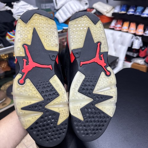 Used Nike Air Jordan 6 Black Infrared 2019 Size 10.5 384664-060 No Box - Bild 13 von 13