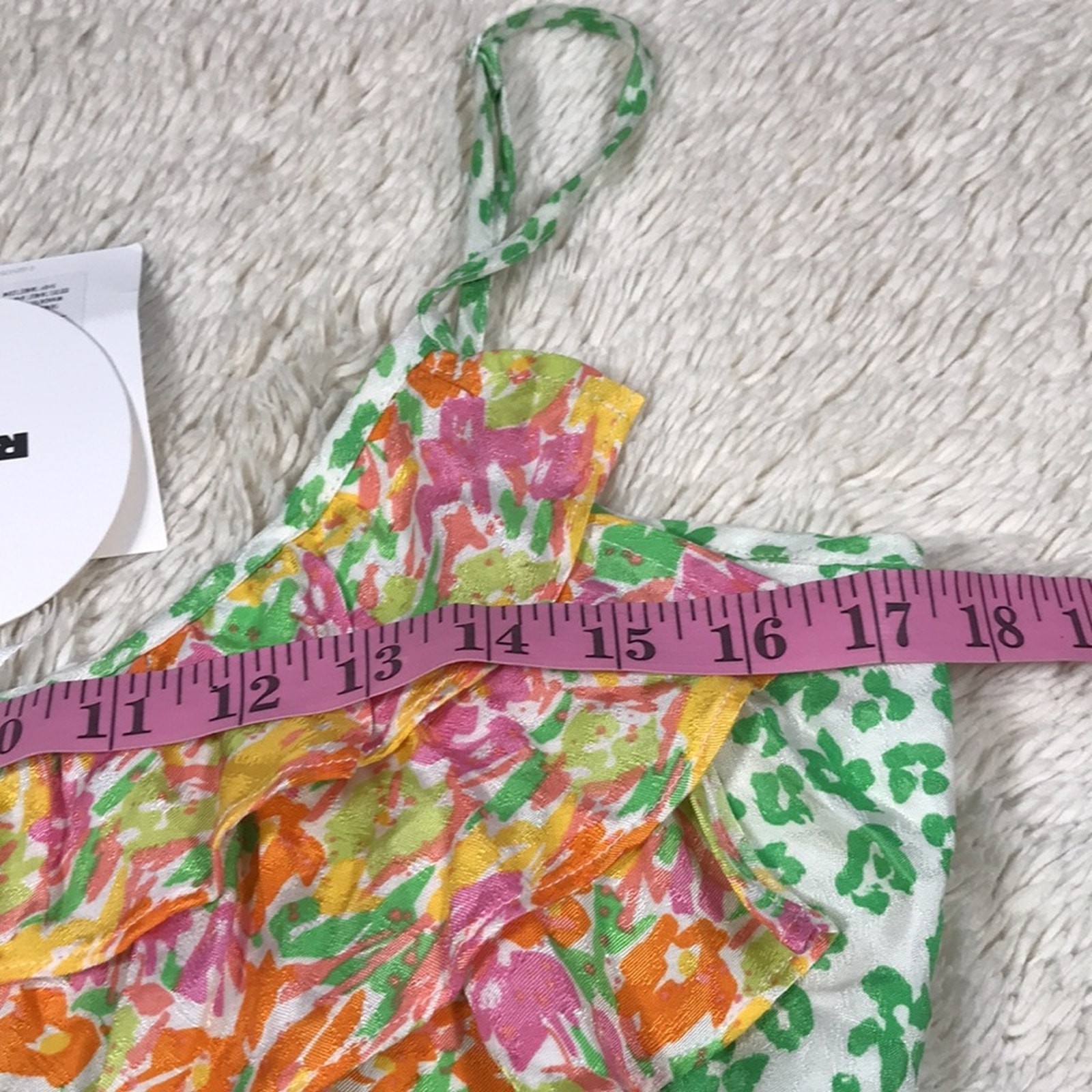 NWT RIXO for Target Leopard Ruffle Slip Dress Women's Small Sundress