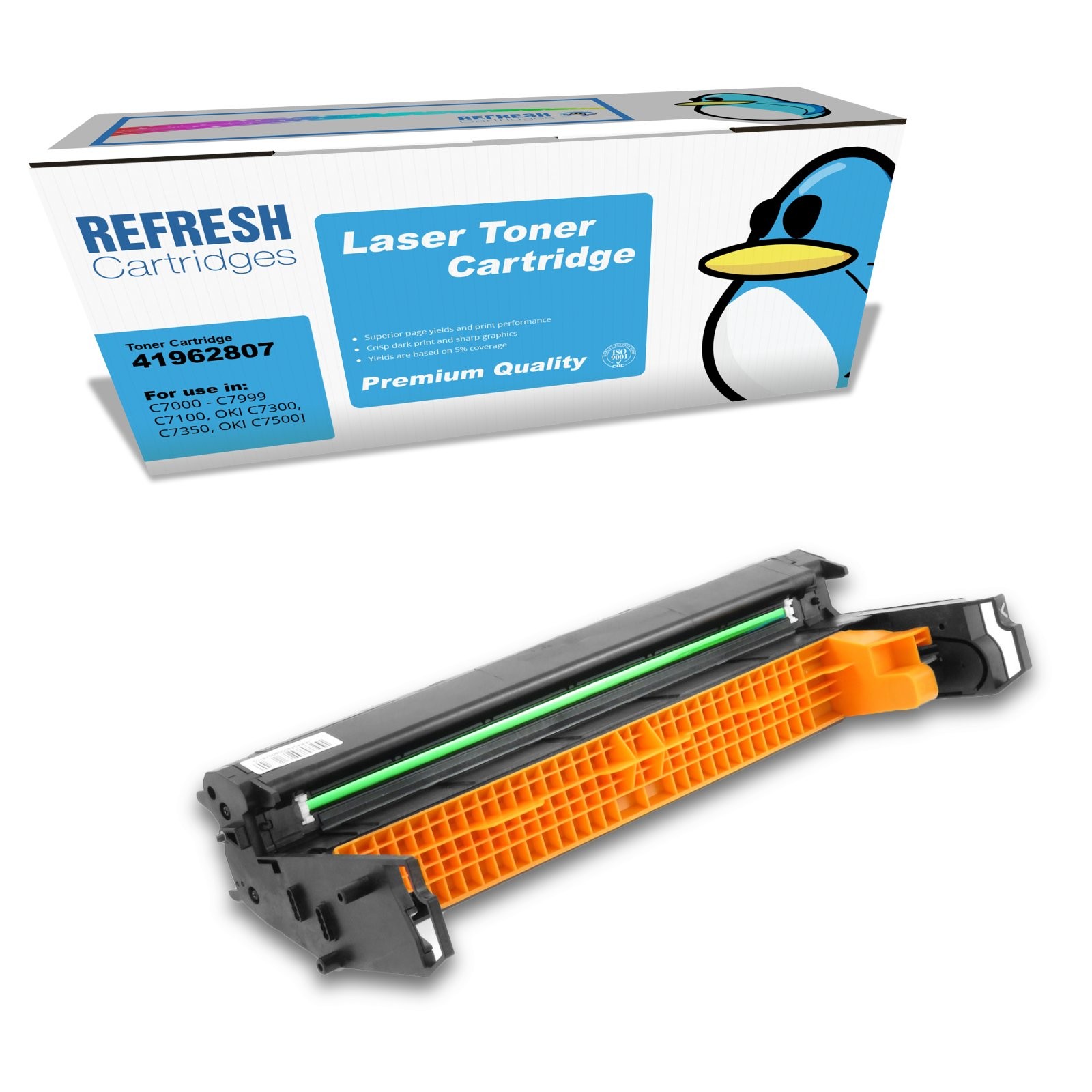 Refresh Cartridges Cyan Drum 41962807 Compatible With Oki Printers