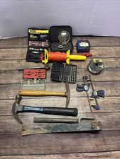 Random Tool Lot Hammer, String, Bits, Flat Ba...