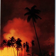 c1960s Pub. Honolulu, HI Night Scene Madam Pele s Volcano Lava Chrome PC A331