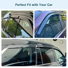 For 2016-2022 Honda Pilot 6pc Set Window Visors Vent Shade Rain Guards Us For 2016-2022 Honda Pilot 6pc Set Window Visors Vent Shade Rain Guards Us