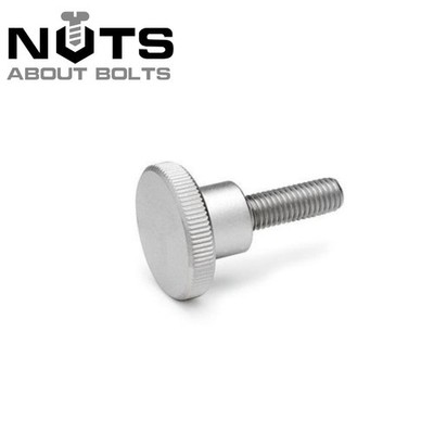 M5 5 mm RÄNDELSCHRAUBEN A1 EDELSTAHL HANDGRIFF KNAUFSCHRAUBEN
