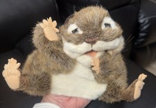 Folkmanis Chipmunk Hand Puppet Full Body Realistic Plush Excellent