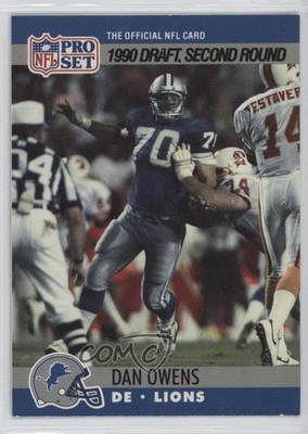 1990 Pro Set Draft Dan Owens #704 0z3d