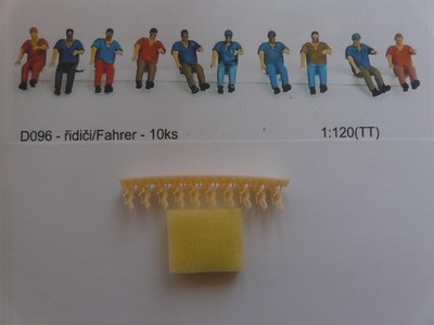 TTauta Spur TT 3D Bausatz 10 Fahrer Fahrzeugführer für LKW oder Gabelstapler etc