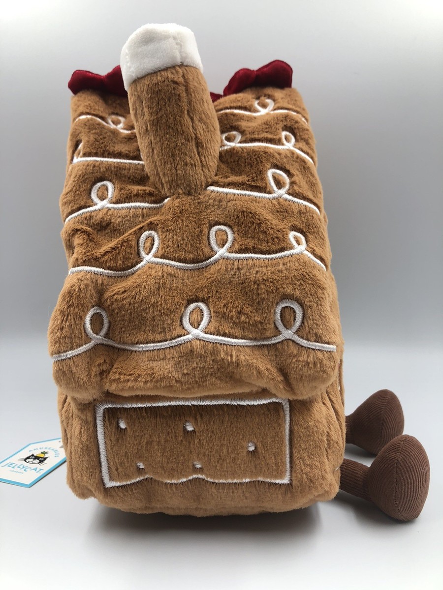 Jellycat Amuseable Gingerbread House- Authentic New With Tag | eBay