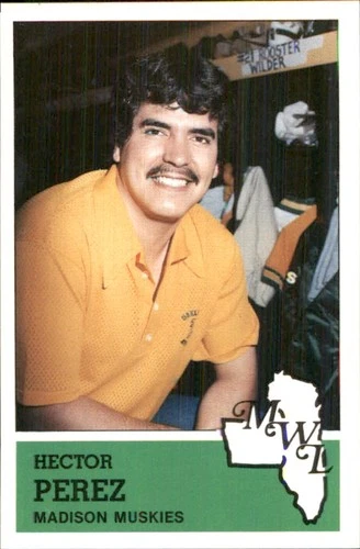 Hector Perez 1983 Fritsch Madison Muskies #29 RC FREE SHIPPING AutographDen