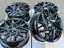 4 NEW 18" Black Wheels 5X114.3 Rims Fits: 2021-2026 Hyundai IONIQ 5 IONIQ 6
