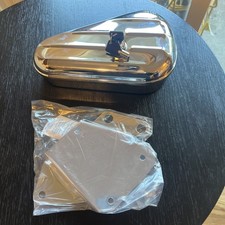 Chrome right side tool box & mount kit for Harley-Davidson Softail