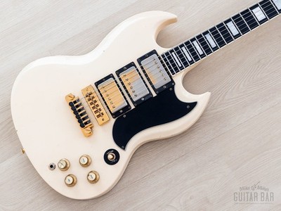 1978 Gibson SG Custom 3-Pickup Vintage Guitar Alpine White w/ T