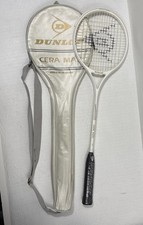 NOS Vintage Dunlop Cera Max Squash Racquet Ceramic Graphite Cover Unused