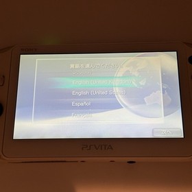 SONY PS Vita PCH-2000 Console White Very Good Fast Shipping No joystick drift.