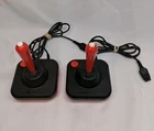 2 Wico Command Control Bat Joystick Atari 2600 C64 400 800 XL Vintage 80s VGC