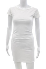 Sundry Women Bodycon T-Shirt Dress White Knee Length Size 1