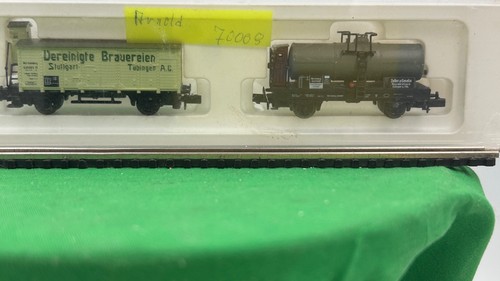 Arnold N 70008 Club 2000 Set 2 gedeckter Güterwagen + Kesselwagen - OVP - | Zustand: Neu
