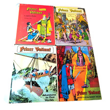 Prince Valiant Harold Foster 1970's Hardcover Book Lot of 4, VTG Vol 1-2-3-4 Set