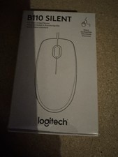 Logitech B110 Silent Maus USB kabelgebunden Schwarz leise Tasten