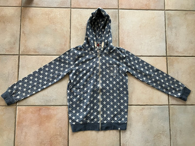 leichte Stoffjacke mit Kapuze von Key Largo Girls Gr. 164 in Blau mit Sternen