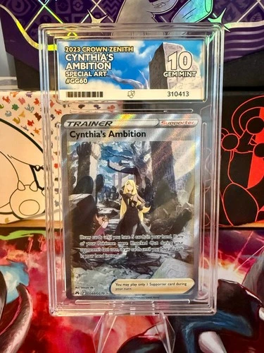 Perfect Sub-grades!! Cynthia's Ambition GG60 Crown Zenith:Pokémon - ACE 10!
