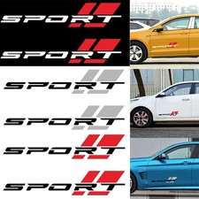 2 Pcs 16IN Sport Letter Body Decor Stripe Vinyl Decal Decal Sticker for Most Car