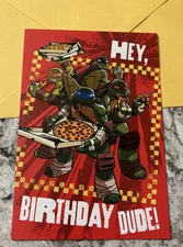 Birthday Son Nephew Grandson Teenage Ninja Turtles 5”x7” Hallmark Greeting Card