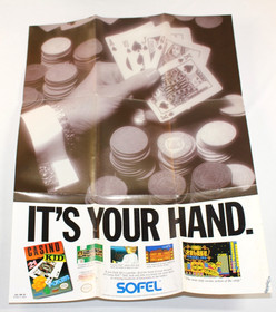 Casino Kid NES Nintendo Complete CIB Good Condition w/ RARE Poster! NICE!