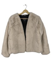 TALLY WEIJL Giacca di pelliccia Donna Giacca Taglia IT 42 beige chiaro