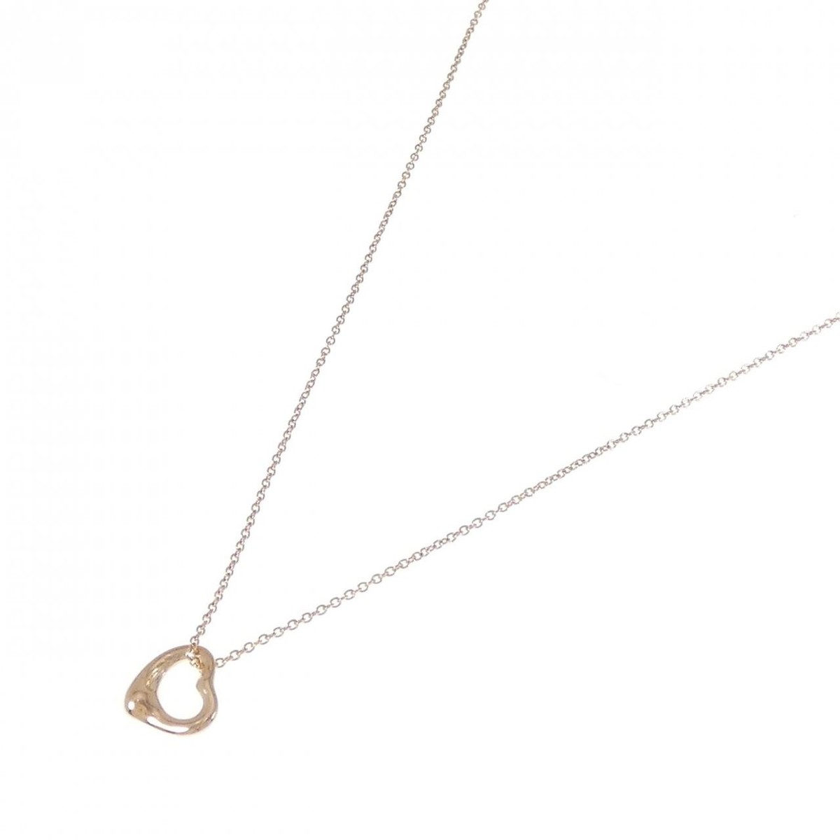 Tiffany & Co. Elsa Peretti Open Heart 16 in Necklace with 11